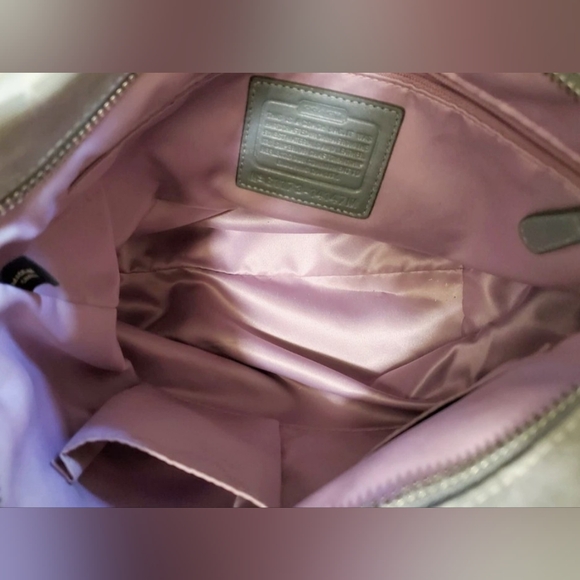 Coach Signature Op Art Convertible Hobo Handbag - Picture 13 of 16